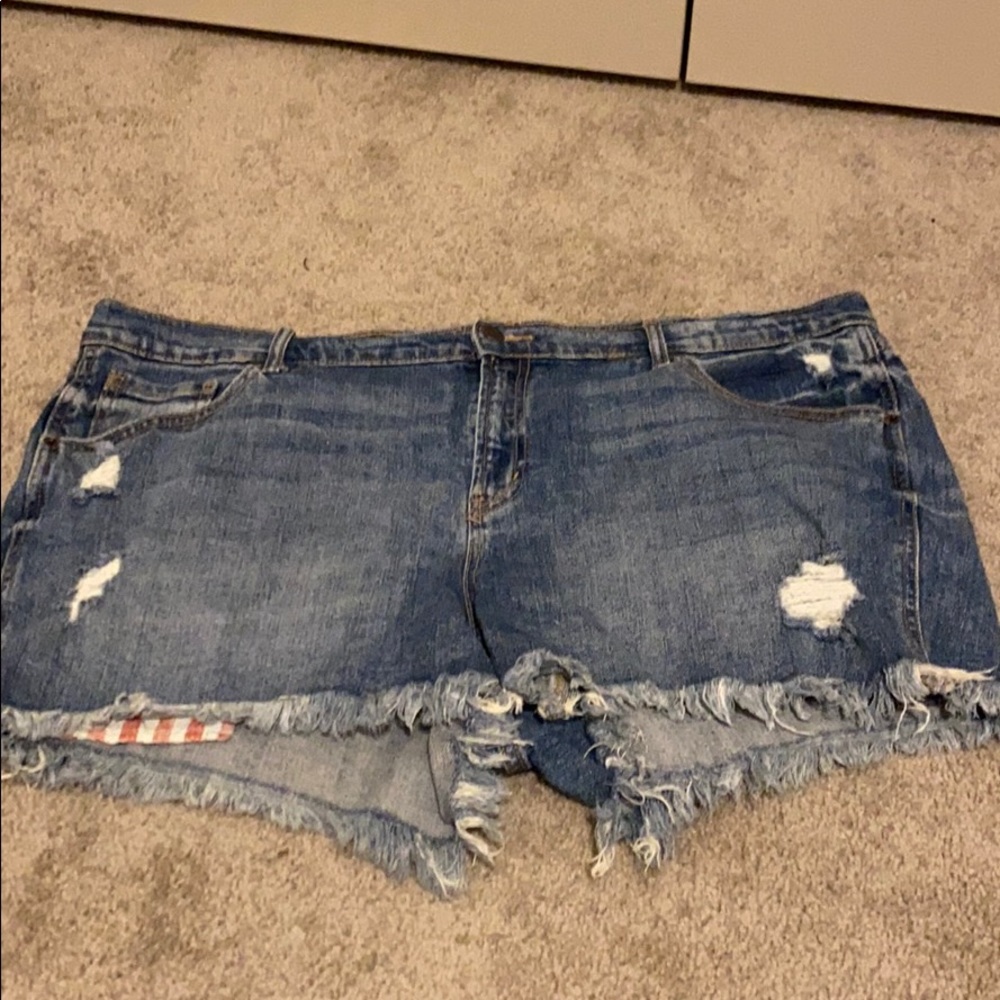 Denim shorts
